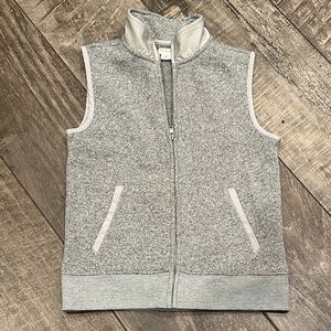 J Crew Crewcuts Gray Zip-Up Vest Boys Sz 10